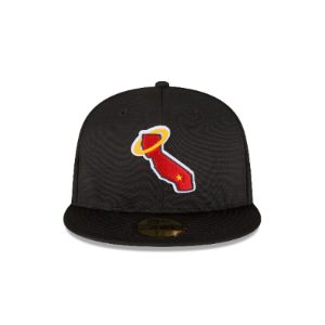 Los Angeles Angels 2023 Clubhouse Black 59FIFTY Fitted Hat sold by New Era