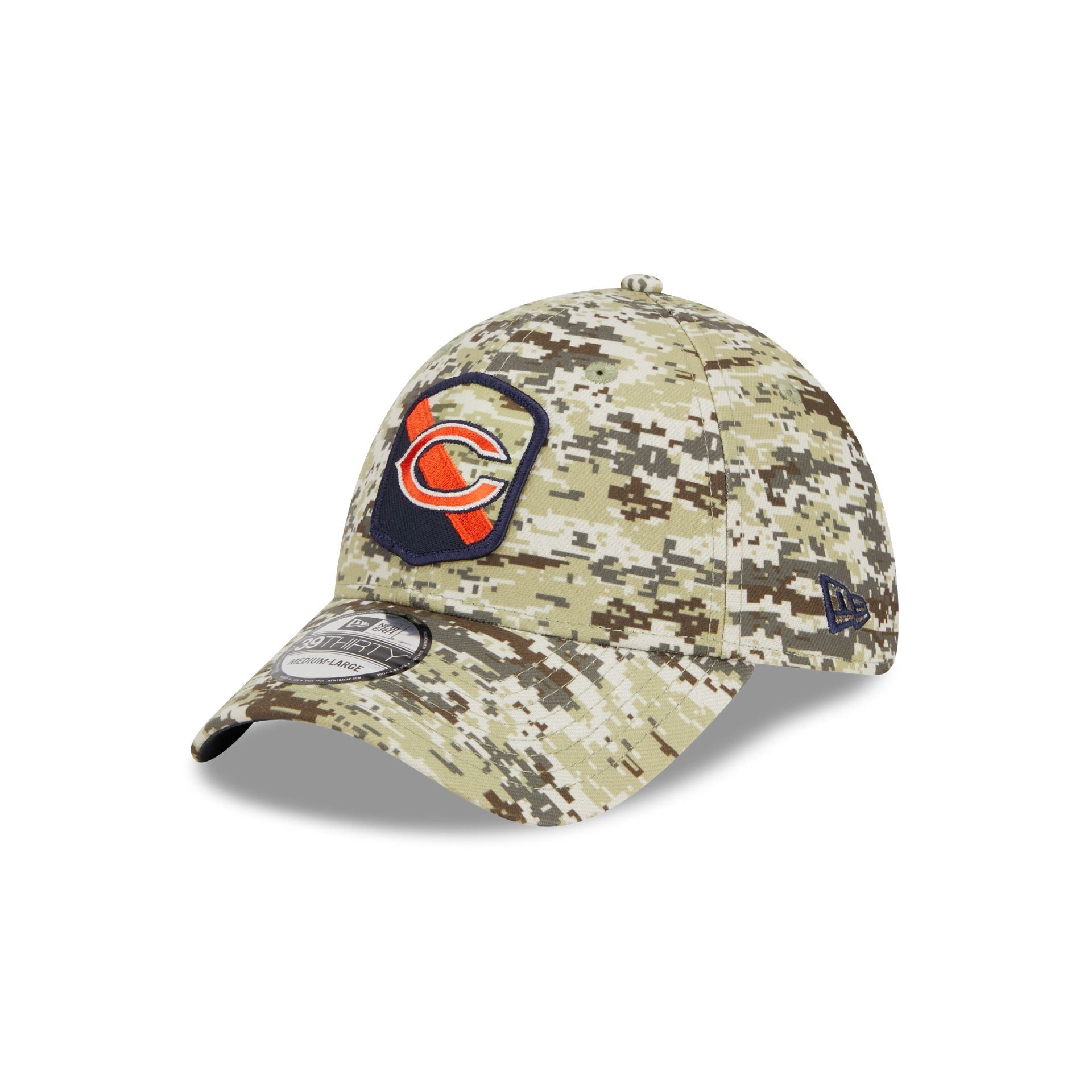 Chicago Bears 2023 Salute to Service Camo 39THIRTY Stretch Fit Hat sold by New Era product image thumbnail 3