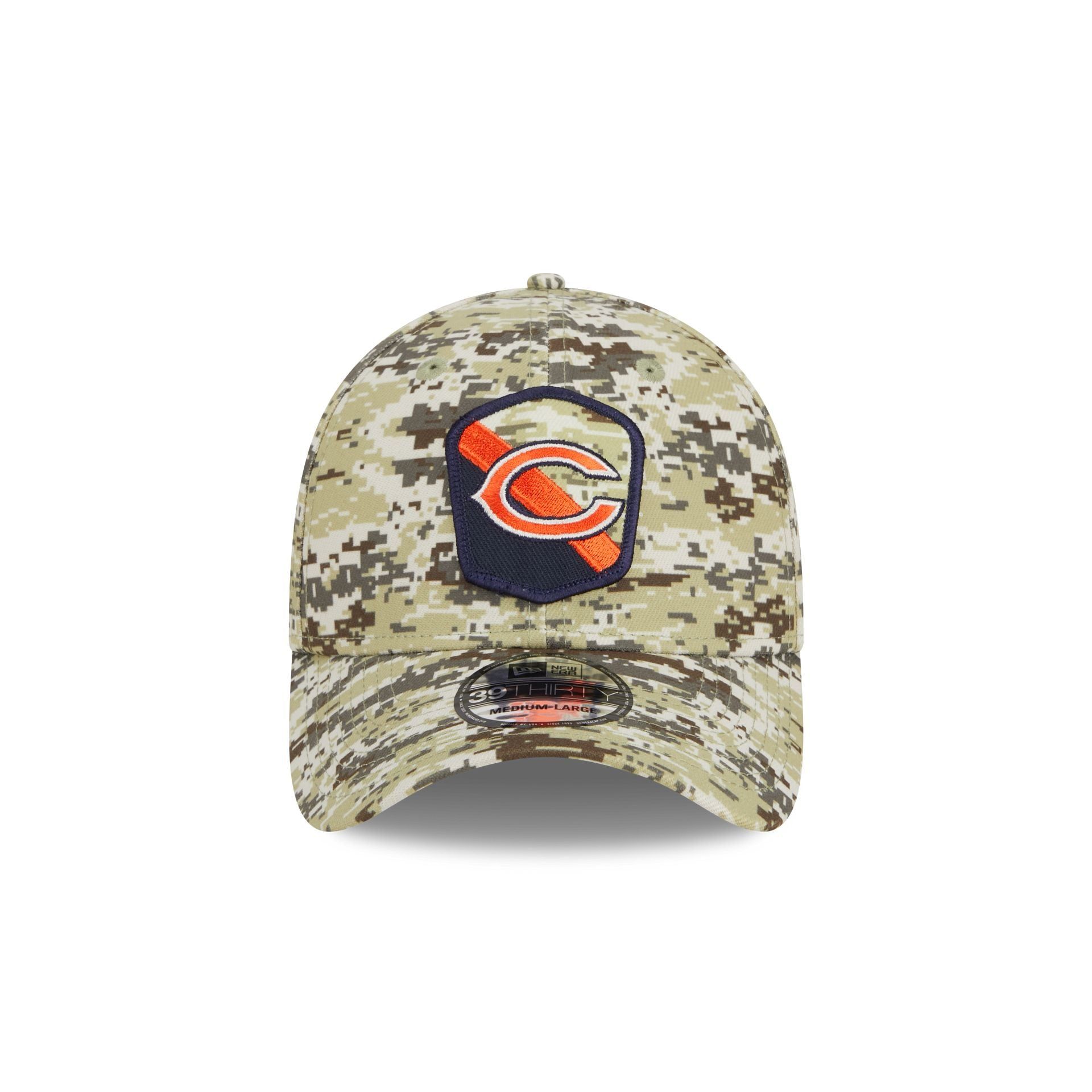 Chicago Bears 2023 Salute to Service Camo 39THIRTY Stretch Fit Hat sold by New Era product image thumbnail 2