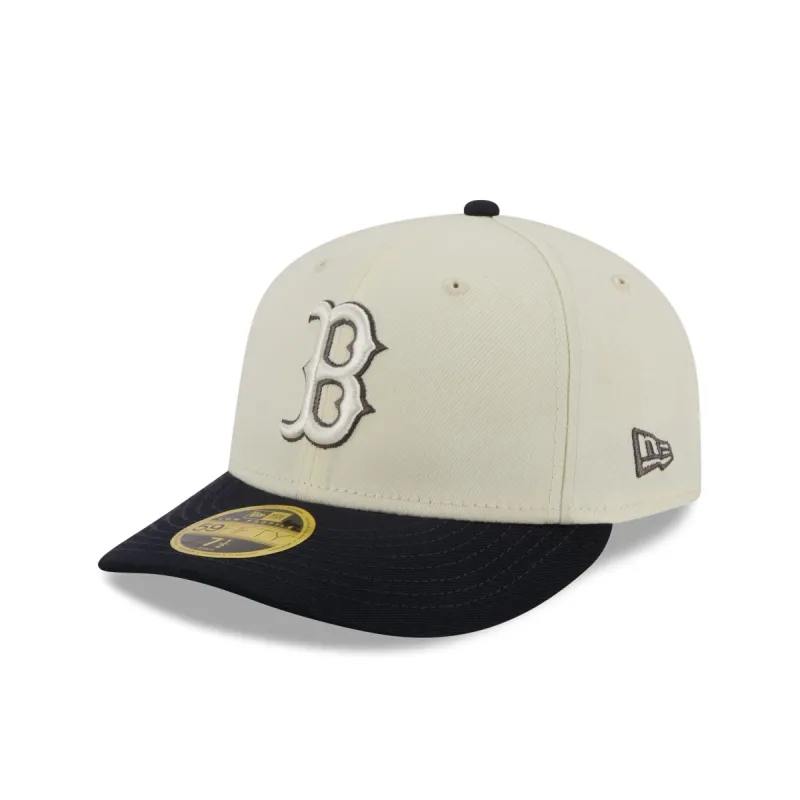 Boston Red Sox Chrome Crown Low Profile 59FIFTY Fitted Hat sold by New Era