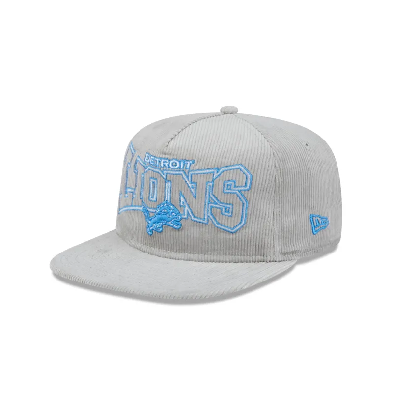 Detroit Lions Gray Cord Golfer Hat sold by New Era