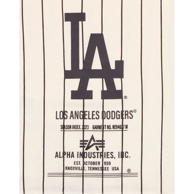 Alpha Industries X Los Angeles Dodgers Striped T-Shirt sold by New Era product image thumbnail 3