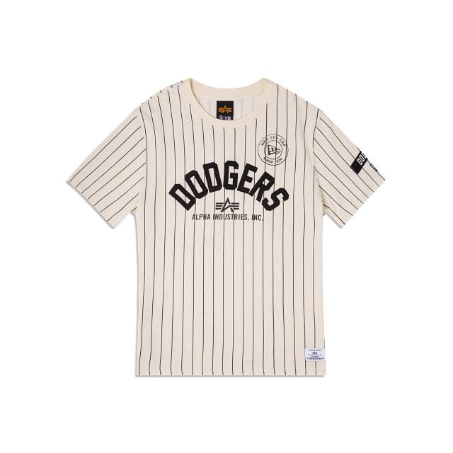 Alpha Industries X Los Angeles Dodgers Striped T-Shirt sold by New Era