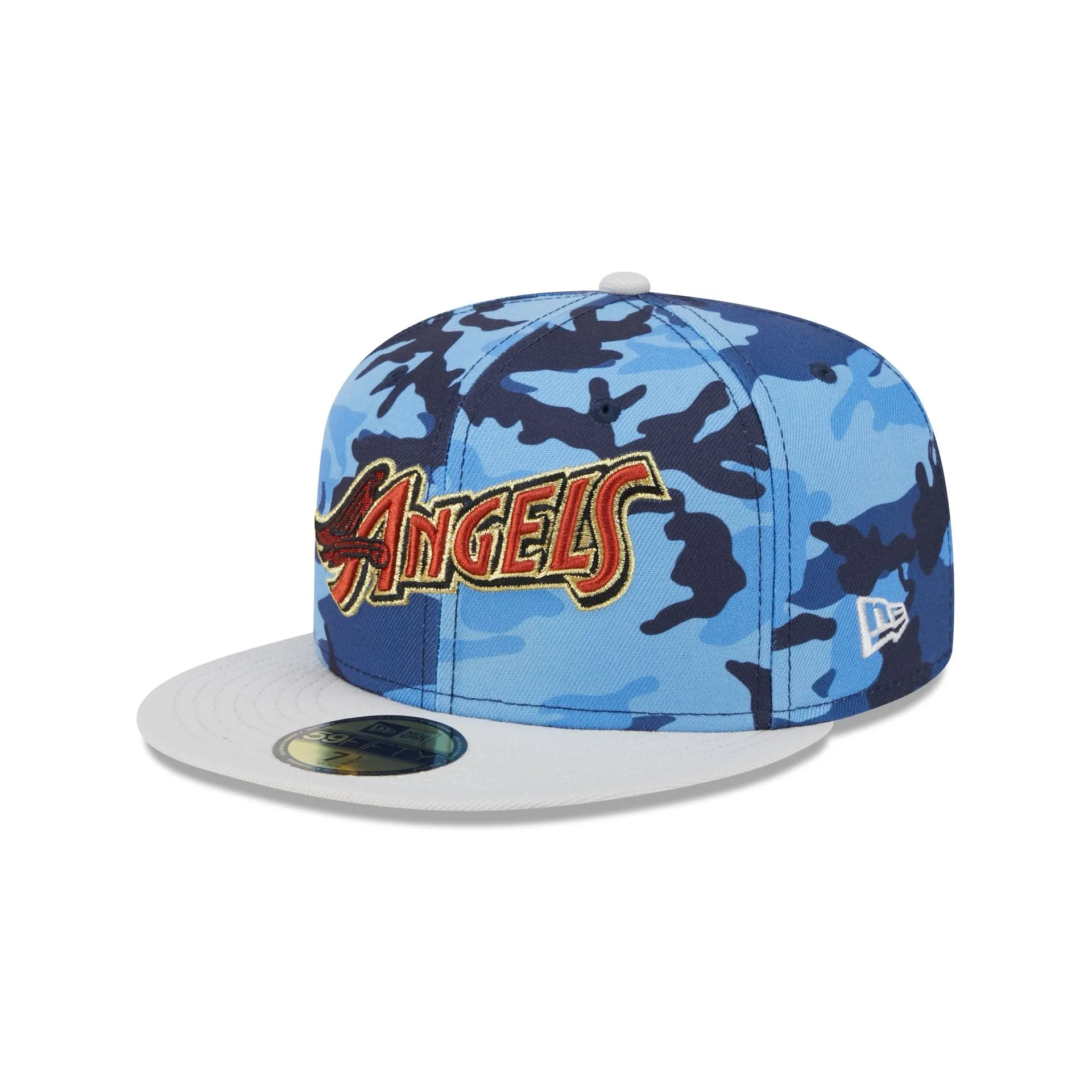 Los Angeles Angels Blue Camo 59FIFTY Fitted Hat sold by New Era product image thumbnail 3