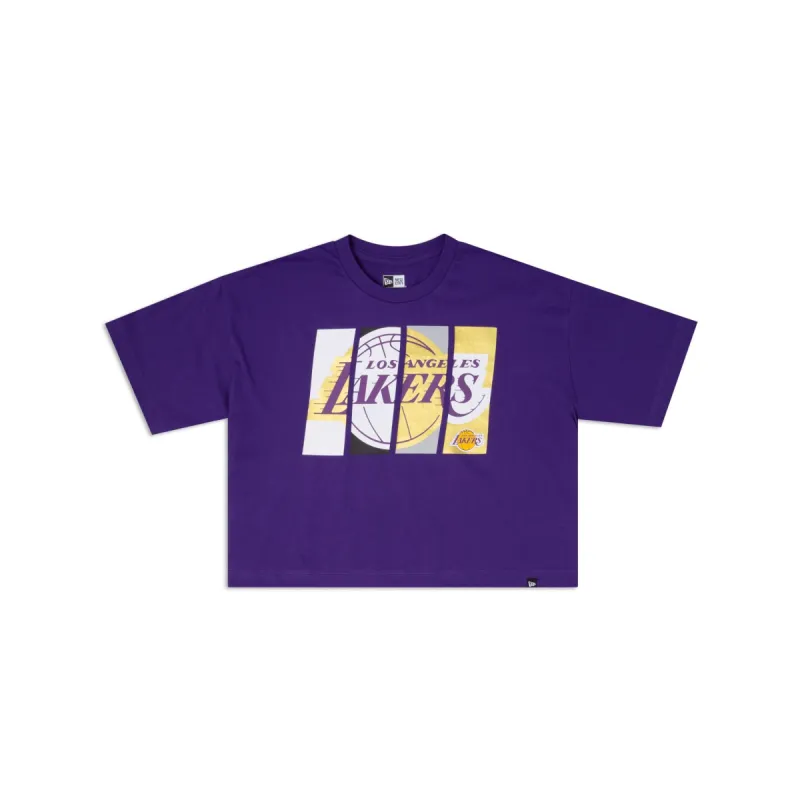 Los Angeles Lakers Sport Night Women's T-Shirt sold by New Era