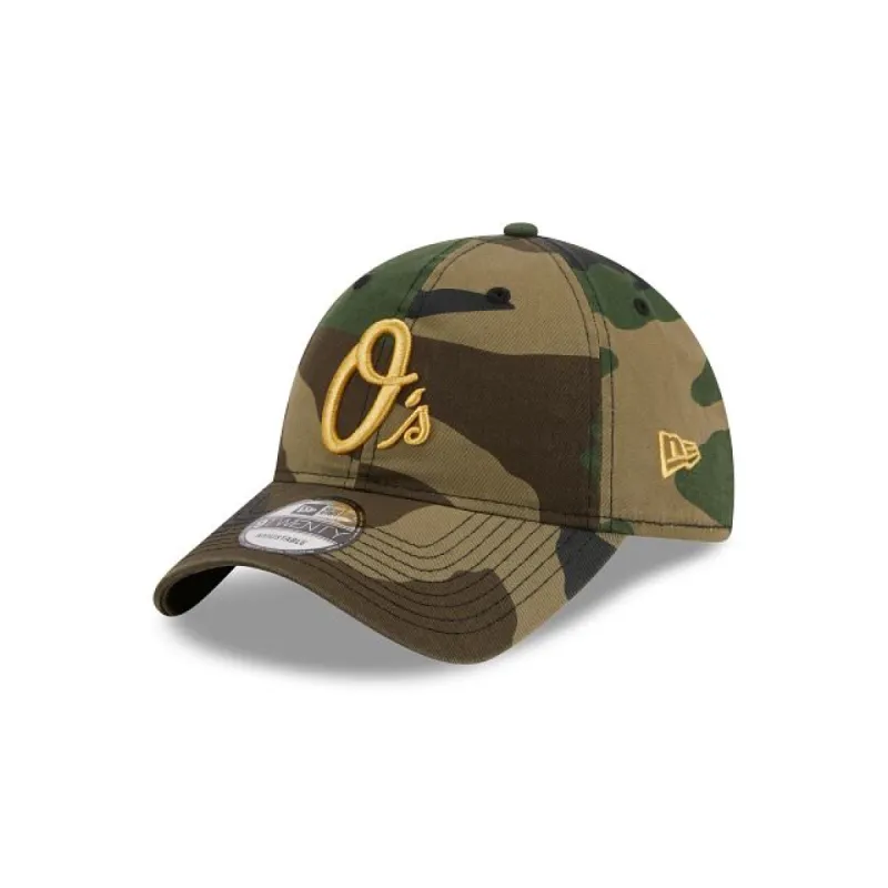 Baltimore Orioles Camo 9TWENTY Adjustable Hat sold by New Era