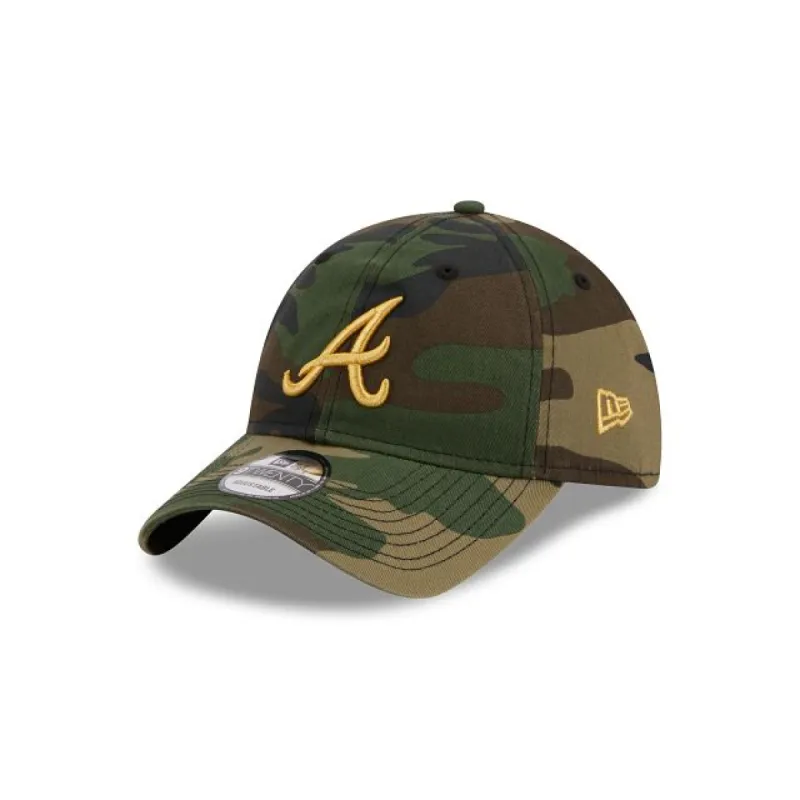 Atlanta Braves Camo 9TWENTY Adjustable Hat sold by New Era
