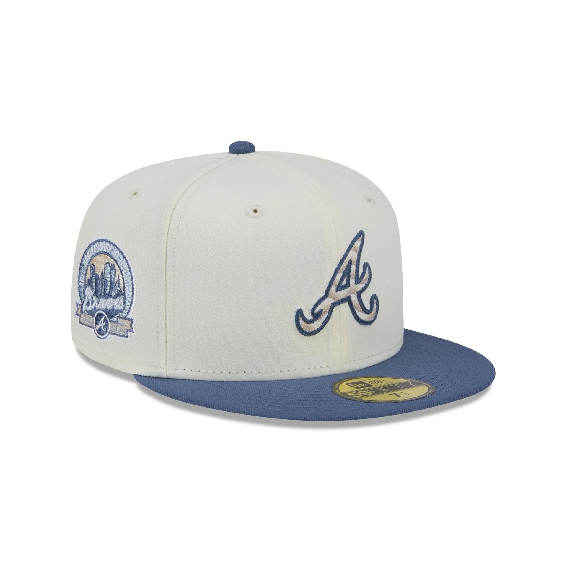 Atlanta Braves Wavy Chainstitch 59FIFTY Fitted Hat sold by New Era
