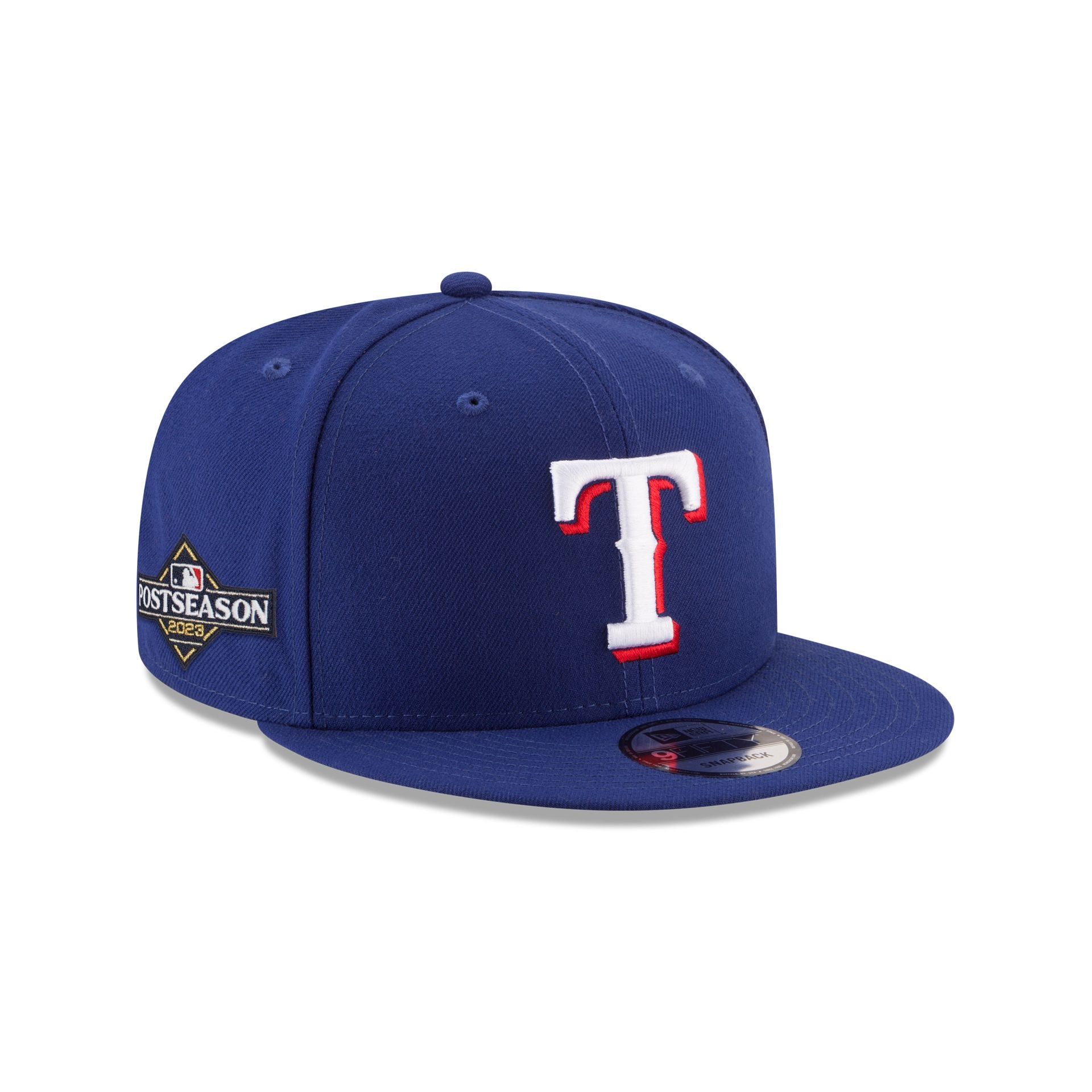 Texas Rangers 2023 Post Season Side Patch 9FIFTY Snapback Hat sold by New Era