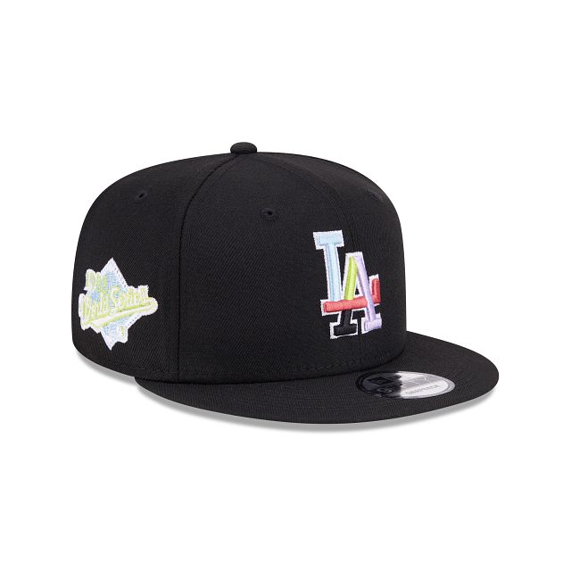 Los Angeles Dodgers Color Pack Black 9FIFTY Snapback Hat sold by New Era