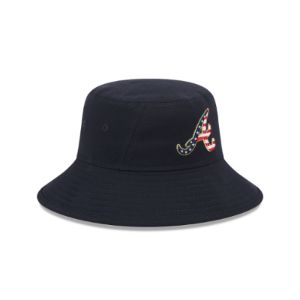 Atlanta Braves Independence Day 2023 Stretch Bucket Hat sold by New Era