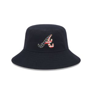 Atlanta Braves Independence Day 2023 Stretch Bucket Hat sold by New Era