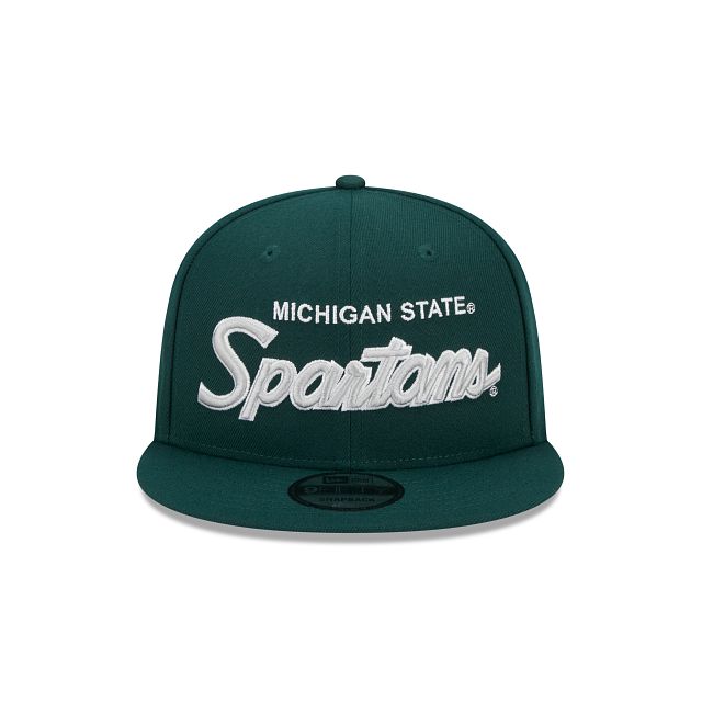 Michigan State Spartans Script Green 9FIFTY Snapback Hat sold by New Era product image thumbnail 2