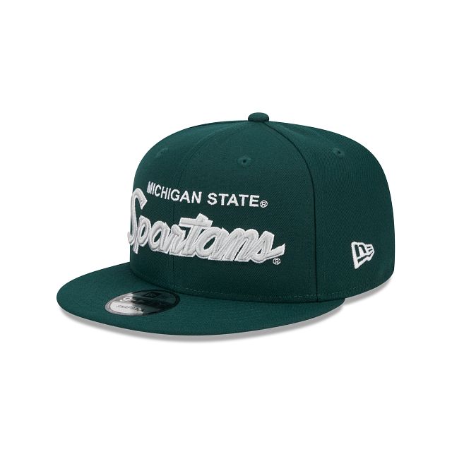 Michigan State Spartans Script Green 9FIFTY Snapback Hat sold by New Era product image thumbnail 3