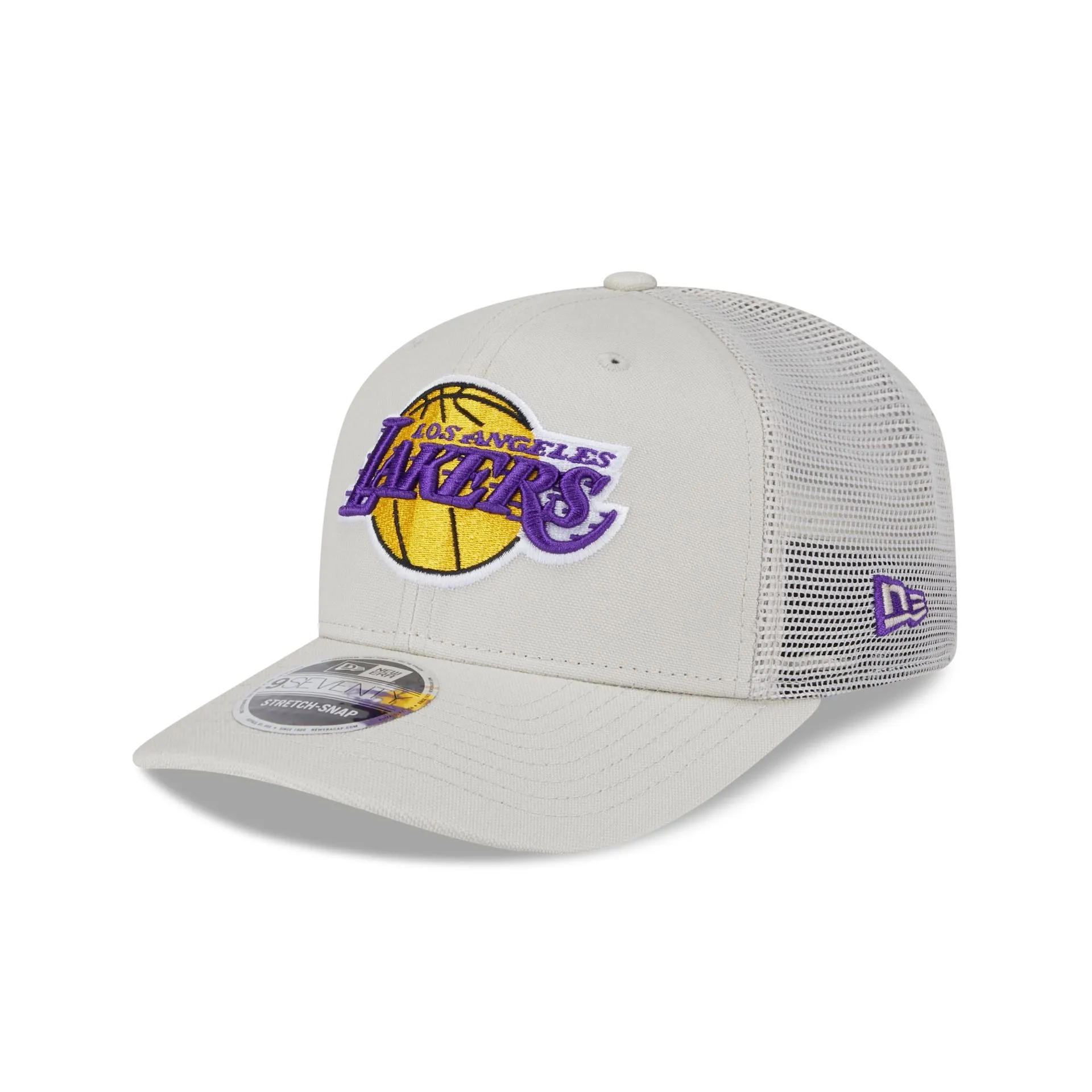 Los Angeles Lakers Canvas 9SEVENTY Trucker Hat sold by New Era