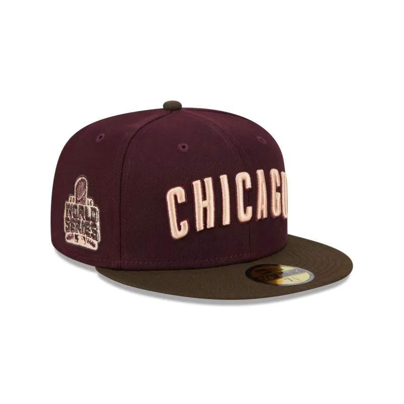 Chicago Cubs Berry Chocolate 59FIFTY Fitted Hat sold by New Era