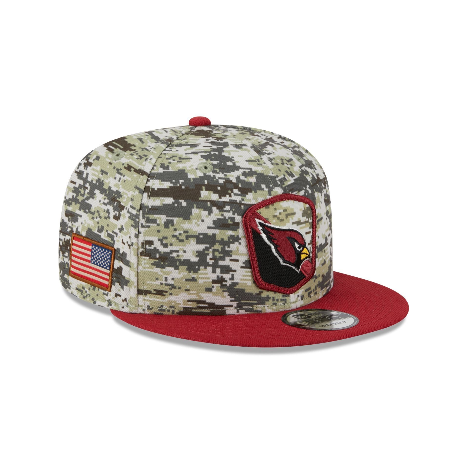 Arizona Cardinals 2023 Salute to Service Camo 9FIFTY Snapback Hat sold by New Era