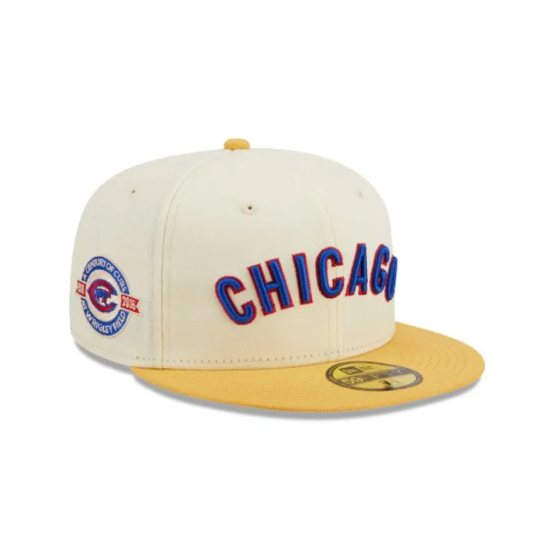 Chicago Cubs Cooperstown Chrome 59FIFTY Fitted Hat sold by New Era