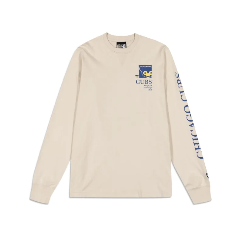 Chicago Cubs Curated Customs Stone T-Shirt sold by New Era