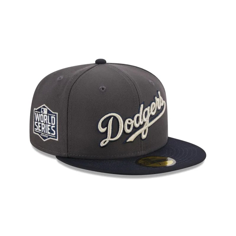 Los Angeles Dodgers Graphite Crown 59FIFTY Fitted Hat sold by New Era