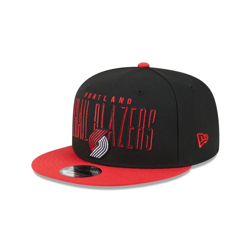 Portland Trail Blazers Sport Night 9FIFTY Snapback Hat sold by New Era