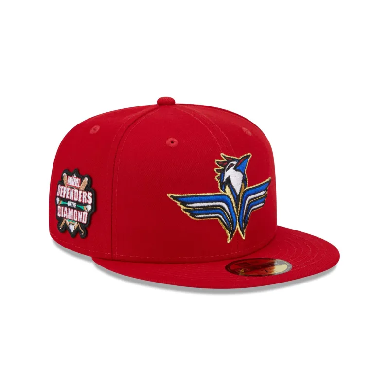 2023 Marvel X Fayetteville Woodpeckers 59FIFTY Fitted Hat sold by New Era