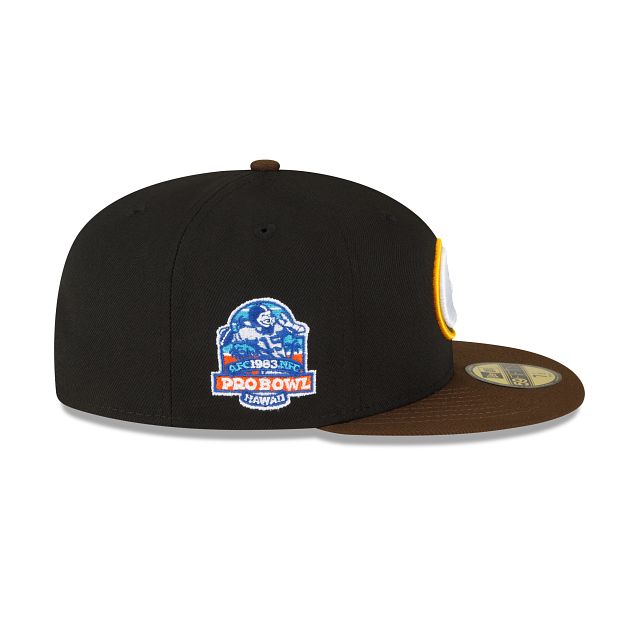 Green Bay Packers Black Walnut 59FIFTY Fitted Hat sold by New Era product image thumbnail 4
