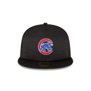 Chicago Cubs 2023 Clubhouse Black 59FIFTY Fitted Hat sold by New Era