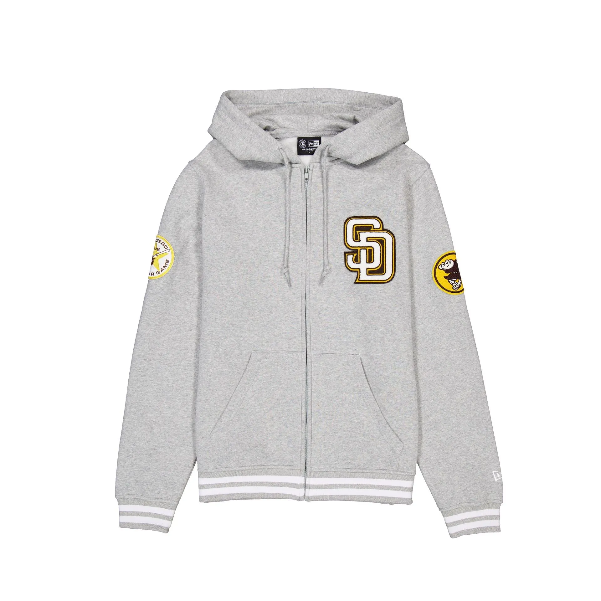 San Diego Padres Gray Logo Select Full-Zip Hoodie sold by New Era