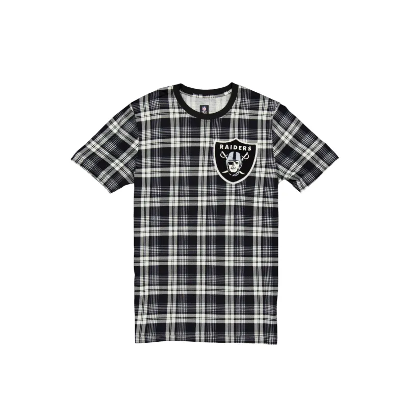 Las Vegas Raiders 3rd Down Plaid T-Shirt sold by New Era