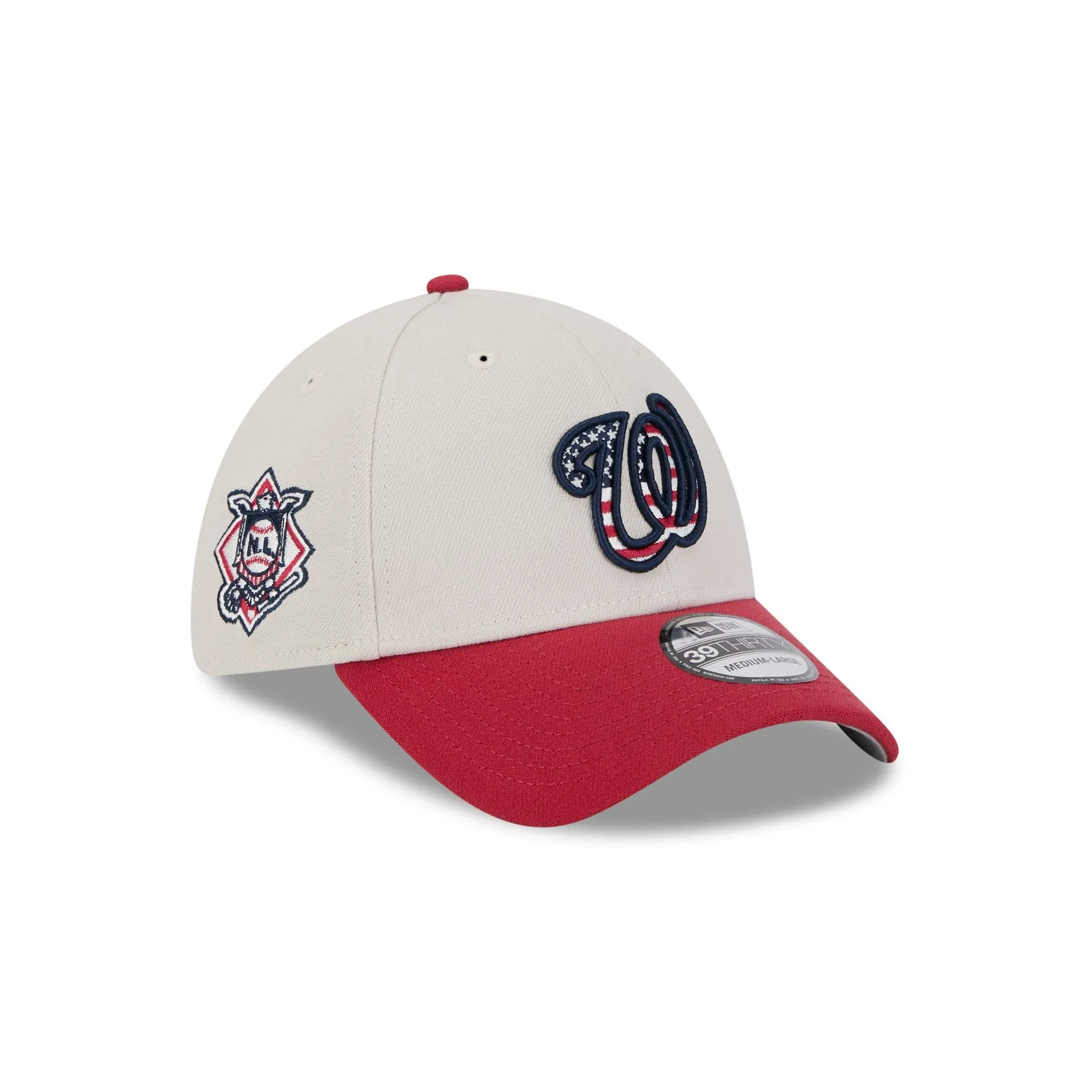 Washington Nationals Independence Day 2024 39THIRTY Stretch Fit Hat sold by New Era