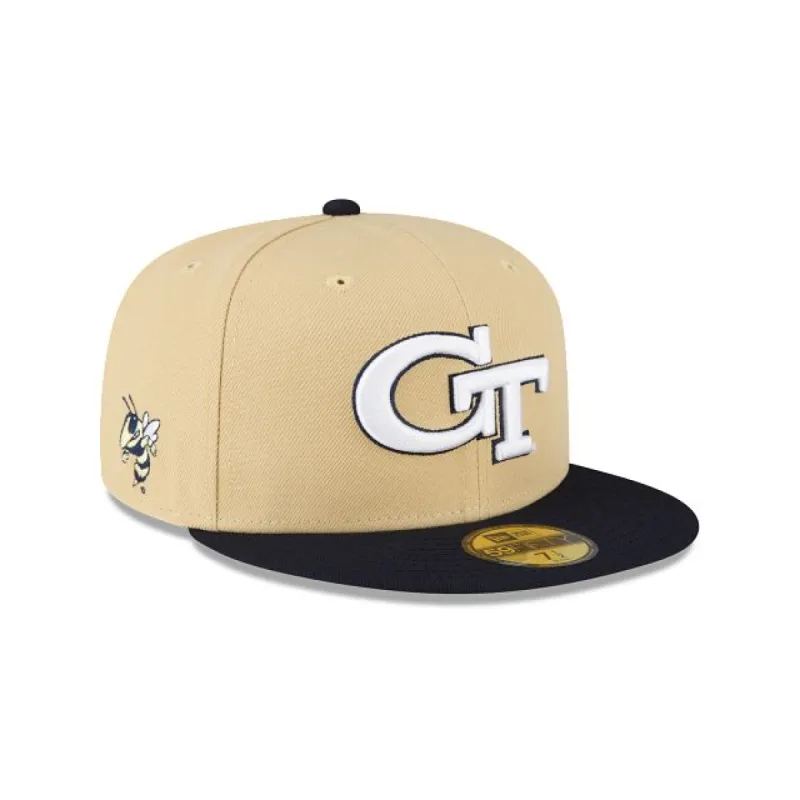 Georgia Tech Yellow Jackets 59FIFTY Fitted Hat made by New Era