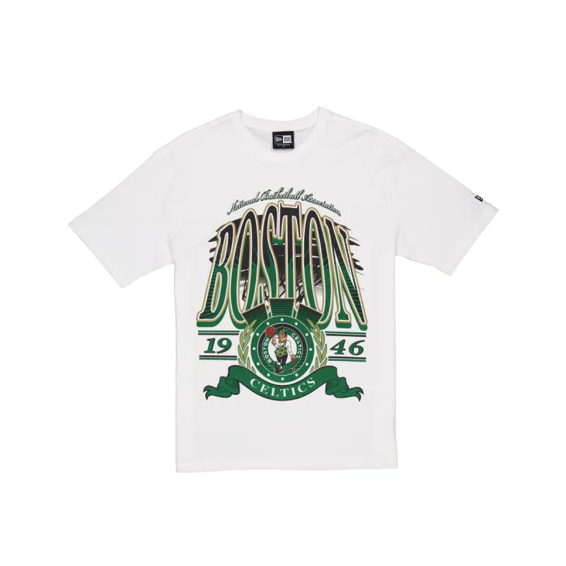 Boston Celtics Sport Classics White T-Shirt sold by New Era