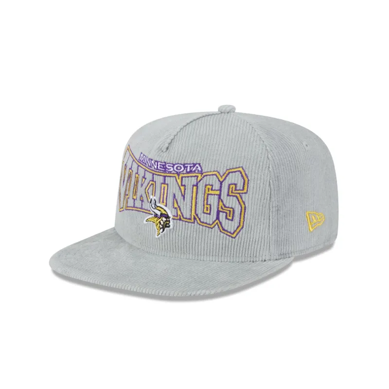 Minnesota Vikings Gray Cord Golfer Hat sold by New Era