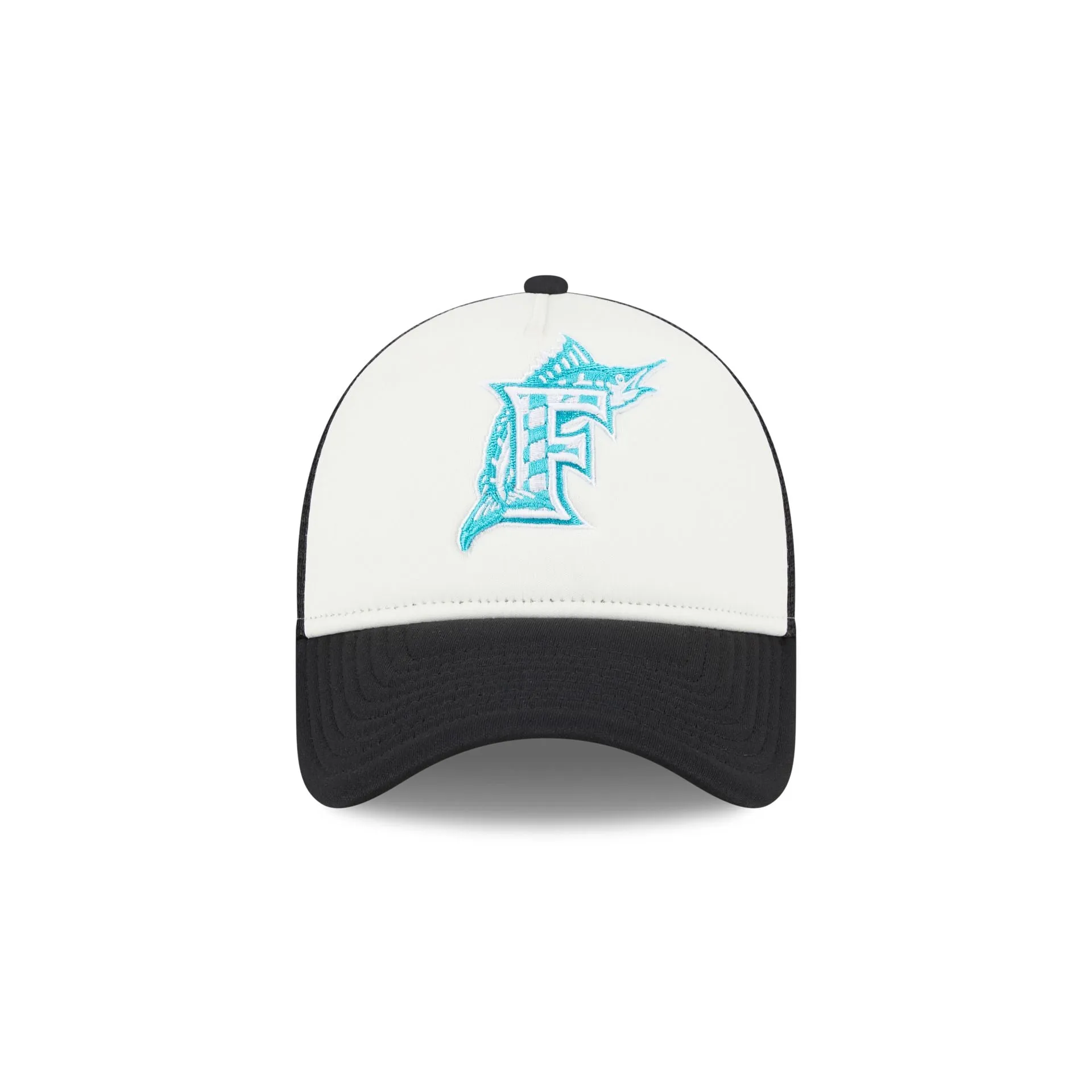 Miami Marlins Checkered Flag 9FORTY A-Frame Trucker Hat sold by New Era product image thumbnail 2
