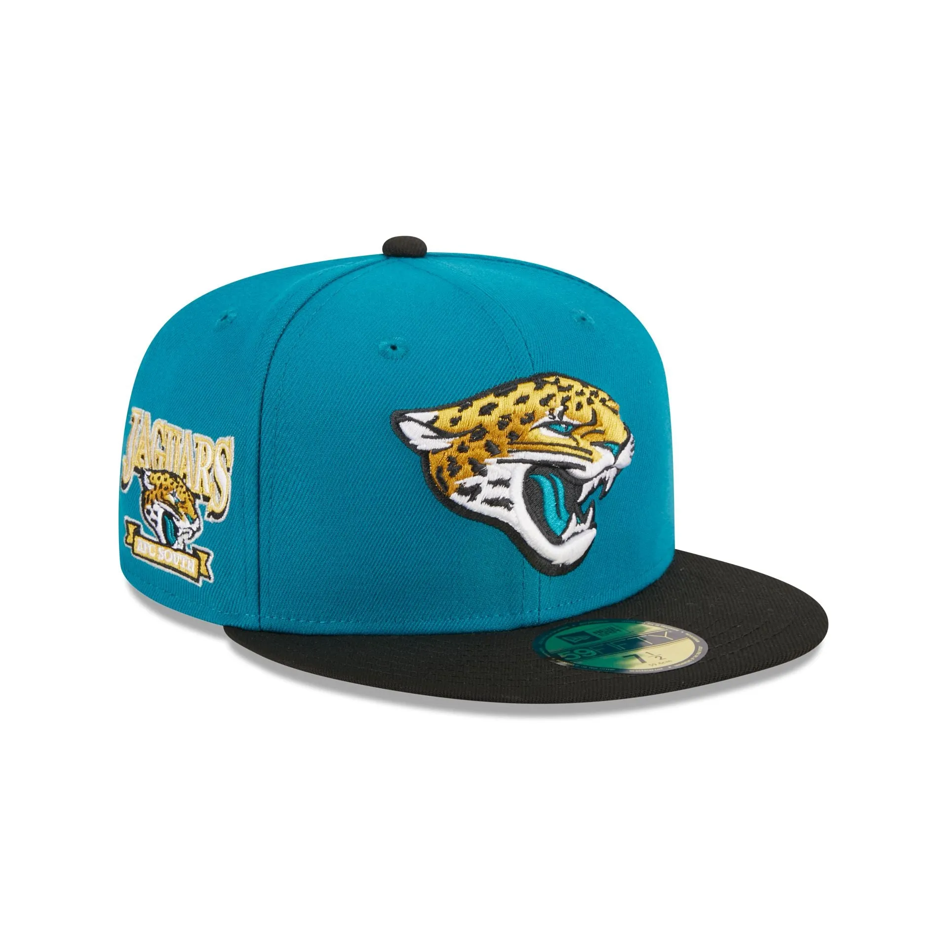 Jacksonville Jaguars Throwback Hidden 59FIFTY Fitted Hat sold by New Era