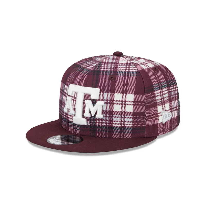 Texas A&M Aggies Plaid 9FIFTY Snapback Hat sold by New Era