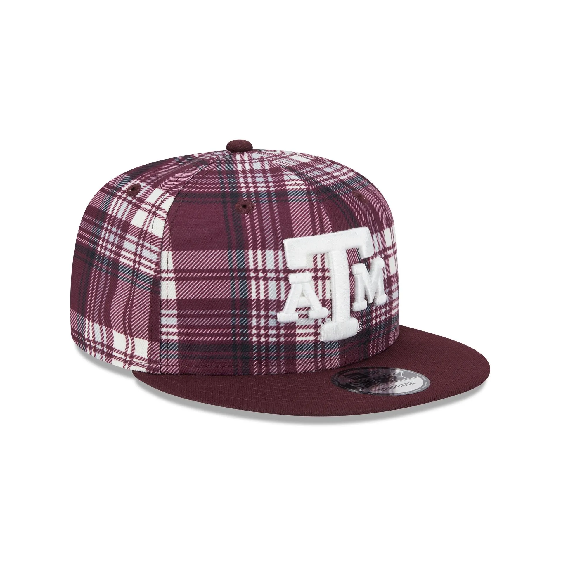 Texas A&M Aggies Plaid 9FIFTY Snapback Hat sold by New Era product image thumbnail 3