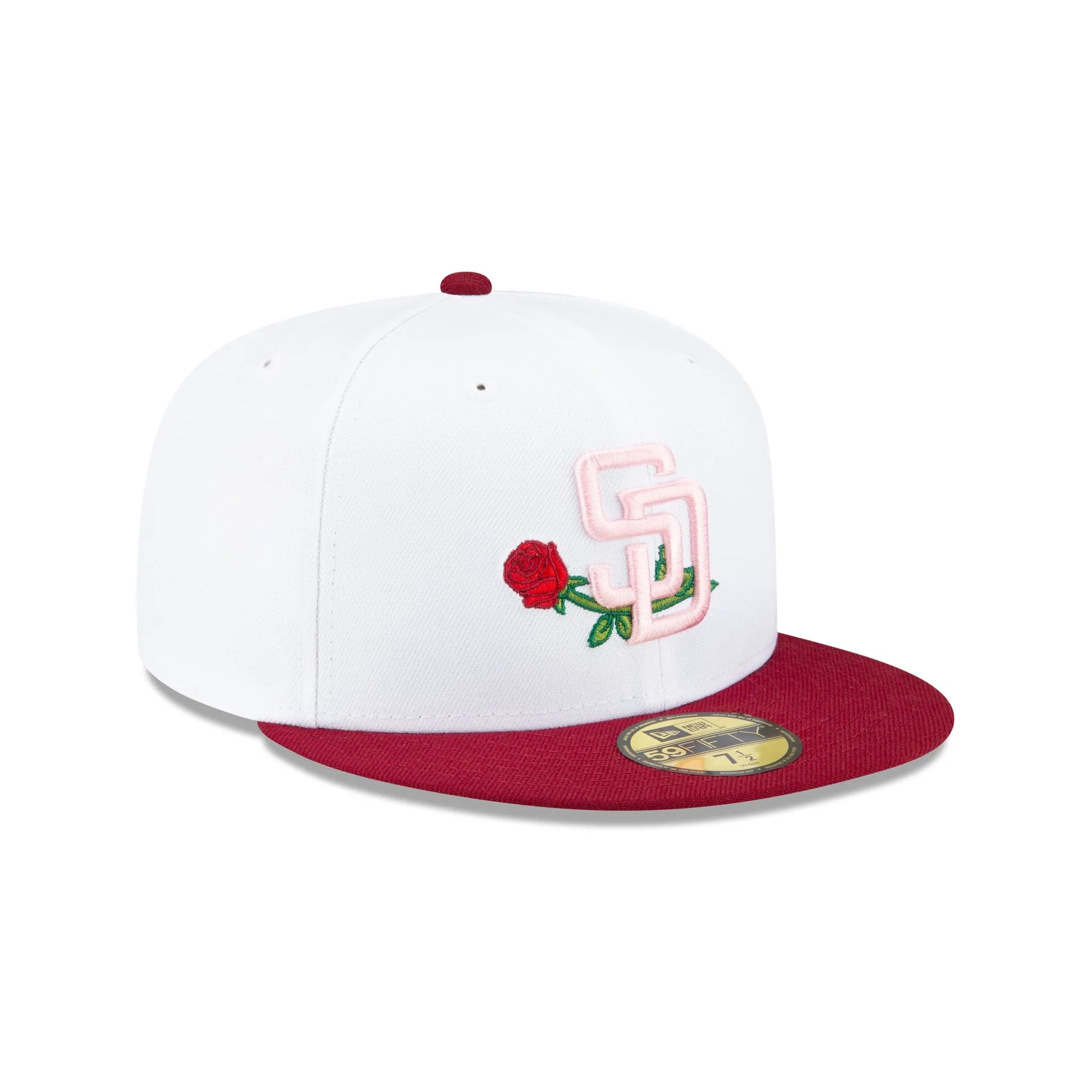 Just Caps Rose Flower San Diego Padres 59FIFTY Fitted Hat sold by New Era product image thumbnail 3