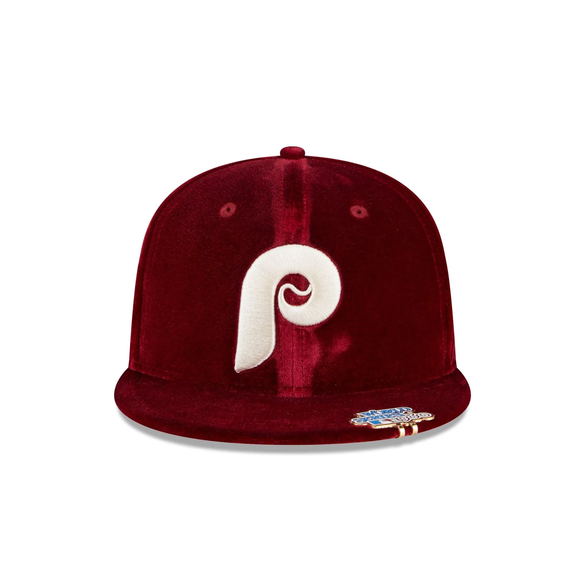 Philadelphia Phillies Velvet Visor Clip 59FIFTY Fitted Hat sold by New Era product image thumbnail 2