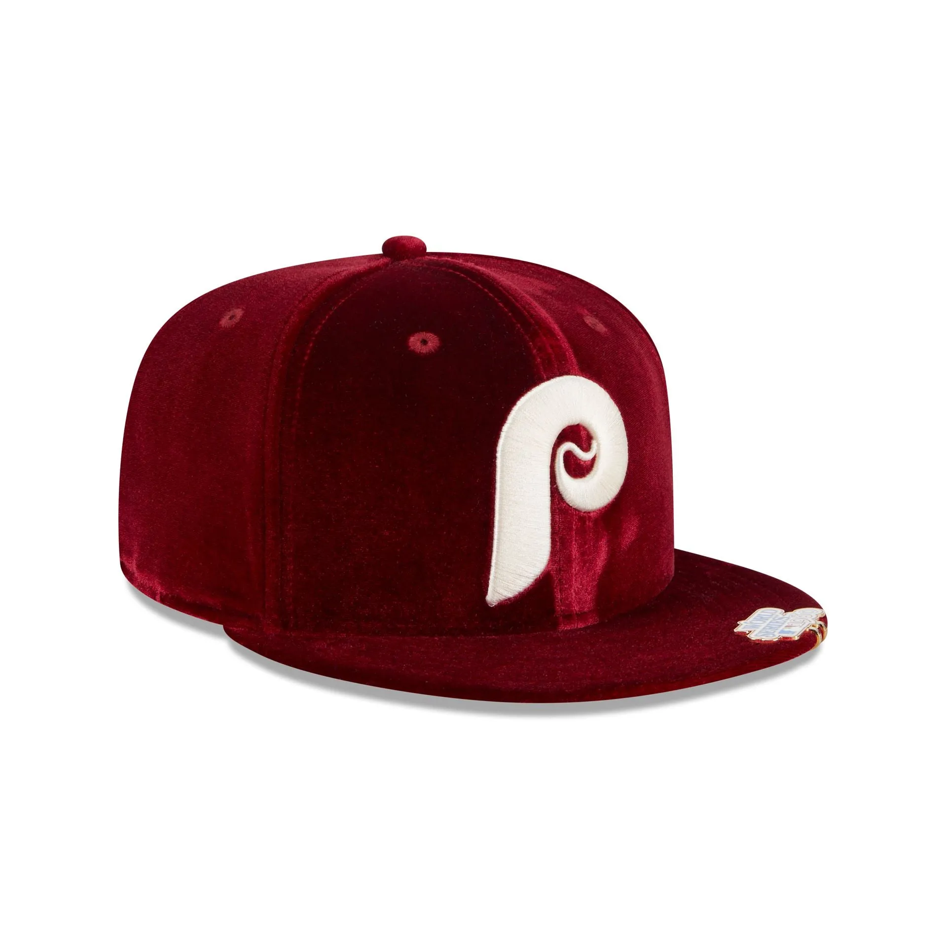 Philadelphia Phillies Velvet Visor Clip 59FIFTY Fitted Hat sold by New Era product image thumbnail 3