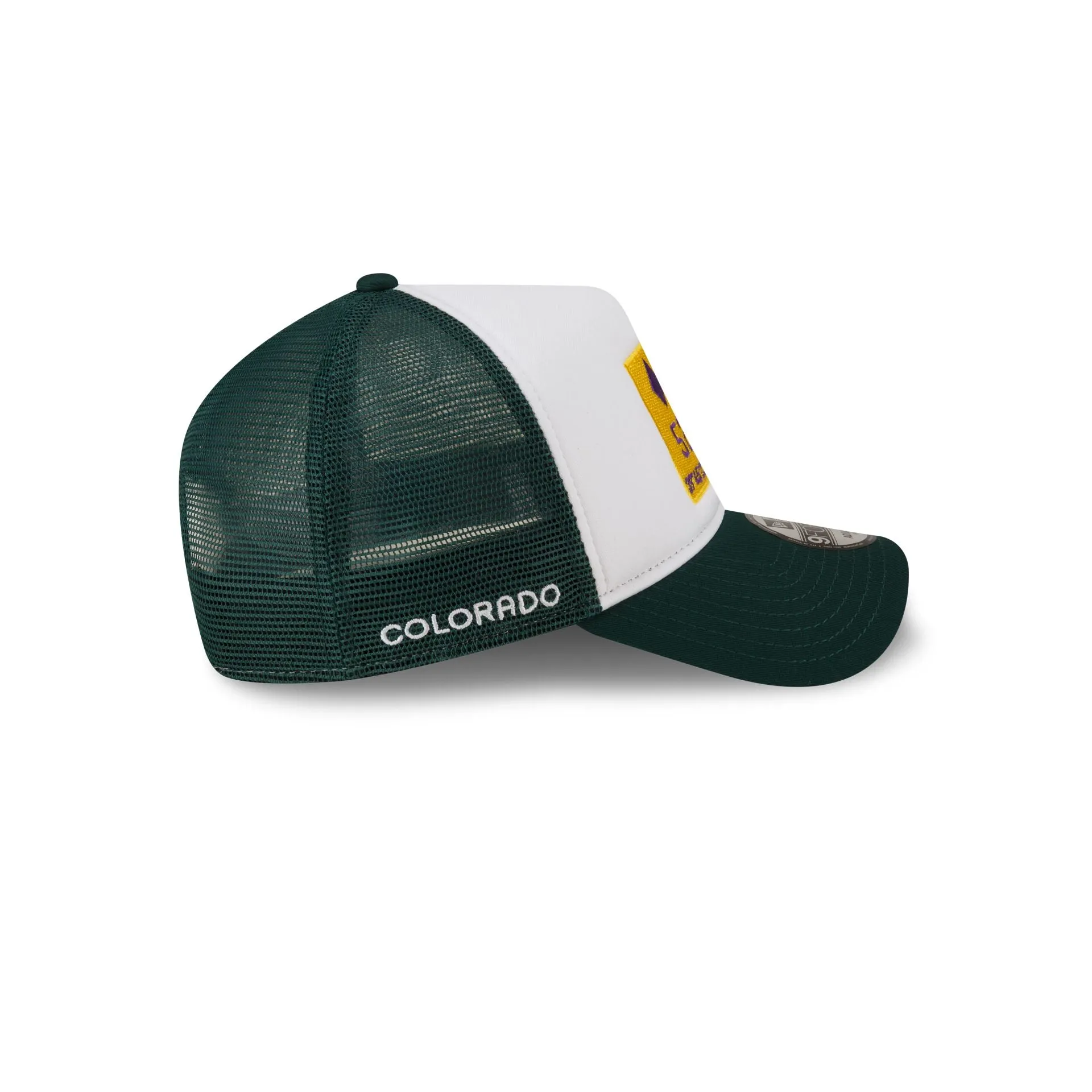 Colorado Rockies White Crown 9FORTY A-Frame Trucker Hat sold by New Era product image thumbnail 4