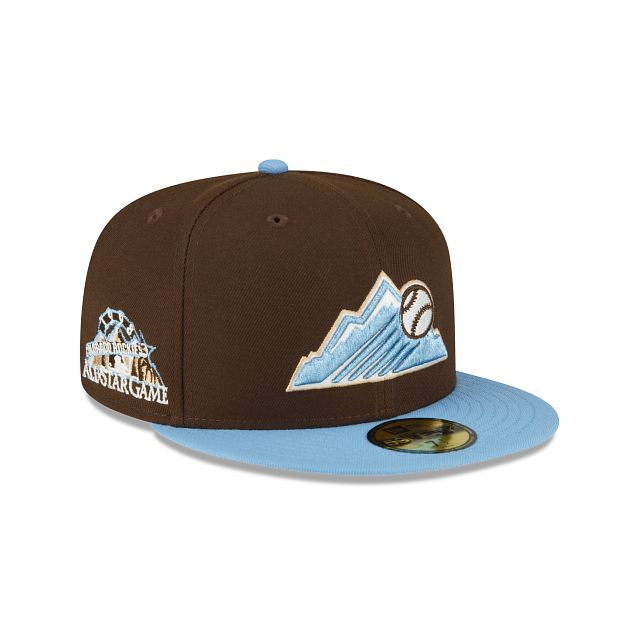 Colorado Rockies Walnut Sky 59FIFTY Fitted Hat sold by New Era
