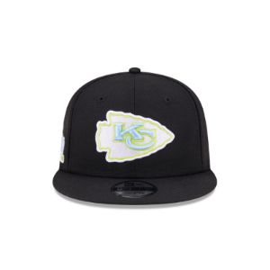 Kansas City Chiefs Color Pack Black 9FIFTY Snapback Hat sold by New Era