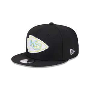Kansas City Chiefs Color Pack Black 9FIFTY Snapback Hat sold by New Era