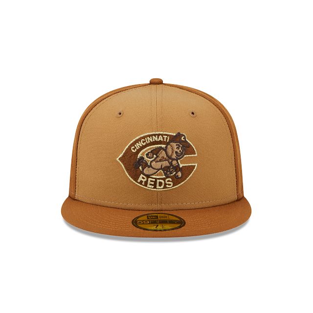 Cincinnati Reds Tri-Tone Brown 59FIFTY Fitted Hat sold by New Era product image thumbnail 2