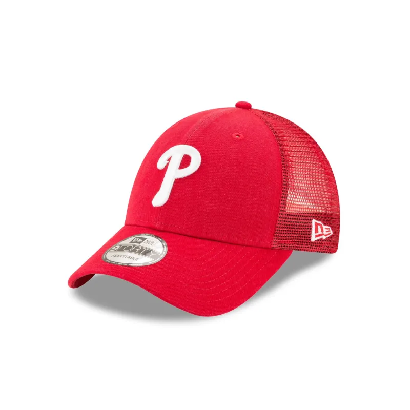 Philadelphia Phillies 9FORTY Trucker Hat sold by New Era