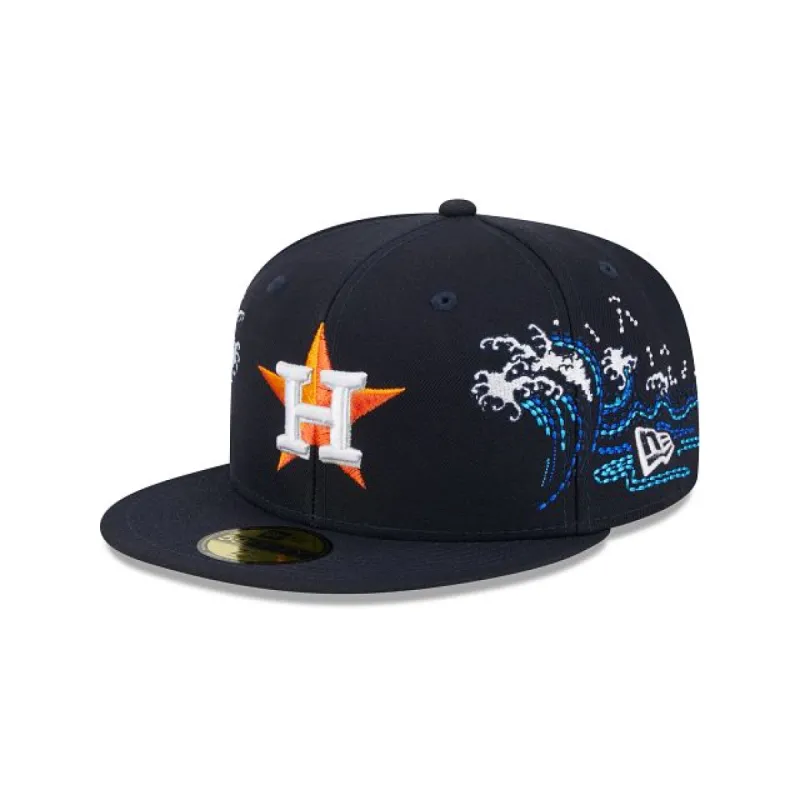Houston Astros Tonal Wave 59FIFTY Fitted Hat sold by New Era