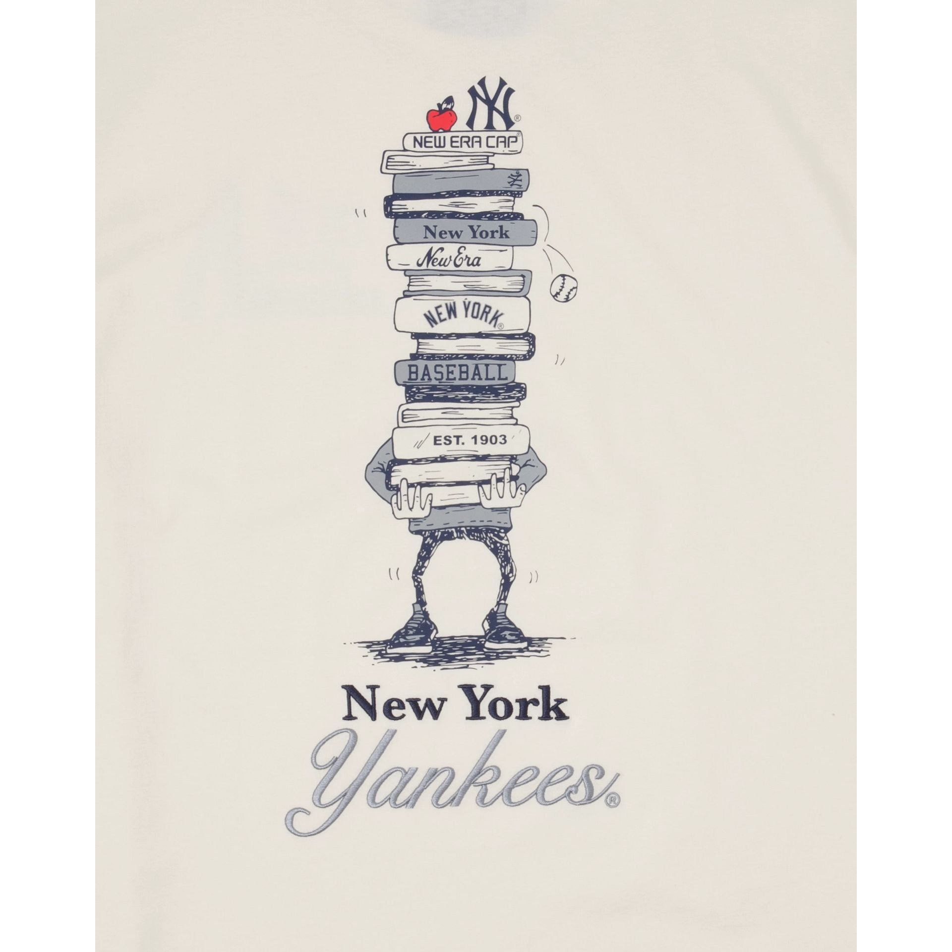 New York Yankees Book Club White T-Shirt sold by New Era product image thumbnail 5