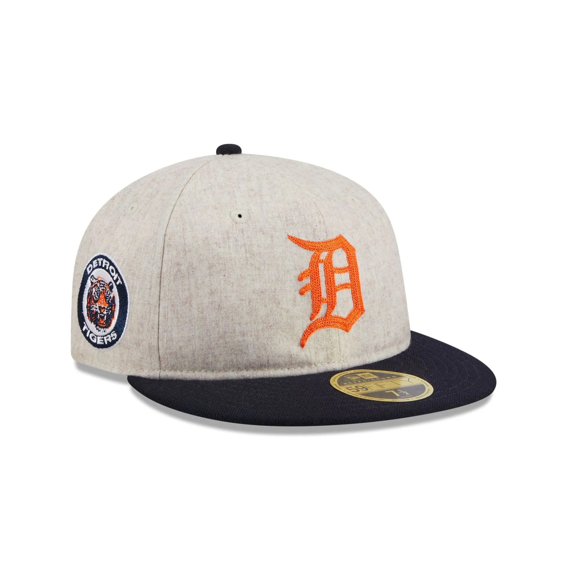 Detroit Tigers Melton Wool Retro Crown 59FIFTY Fitted Hat sold by New Era
